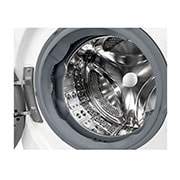 LG Lave-linge d'une capacité de 9 kg | Slim Fit | Efficacité énergétique A | 1200 tr/min. | Blanc avec anneau hublot noir | F2V7SLIM9, F2V7SLIM9