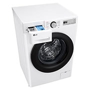 LG Lave-linge d'une capacité de 11 kg | Efficacité énergétique A | 1 400 tr/min. | Blanc avec anneau hublot noir | F4WR4911P, F4WR4911P
