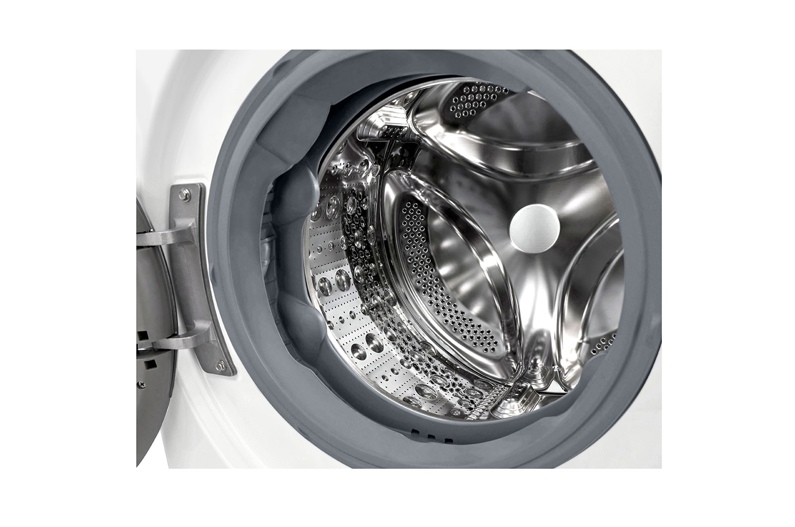 LG Lave-linge d'une capacité de 13 kg | Efficacité énergétique A | 1.360 tr/min. | Blanc avec anneau hublot noir | F4WR703Y, F4WR703Y