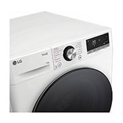 LG Lave-linge d'une capacité de 13 kg | Efficacité énergétique A | 1.360 tr/min. | Blanc avec anneau hublot noir | F4WR703Y, F4WR703Y