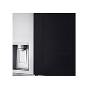 LG Side-by-Side avec InstaView Door-in-Door? | Boules de glace Craft | Distributeur de glace, glace pilée et eau | Capacité de 635 litres | Classe d'efficacité énergétique E | Raccordement fixe à l'eau | Brushed Steel | GSXV90BSDE, GSXV90BSDE