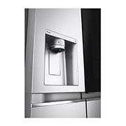 LG Side-by-Side avec InstaView Door-in-Door? | Boules de glace Craft | Distributeur de glace, glace pilée et eau | Capacité de 635 litres | Classe d'efficacité énergétique E | Raccordement fixe à l'eau | Brushed Steel | GSXV90BSDE, GSXV90BSDE
