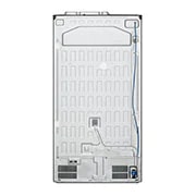 LG Side-by-Side avec InstaView Door-in-Door ? | Distributeur de glace, glace pilée et eau | Capacité 635 litres | Réservoir d'eau interne 4L | Platinum Silver, GSXV91PZAE