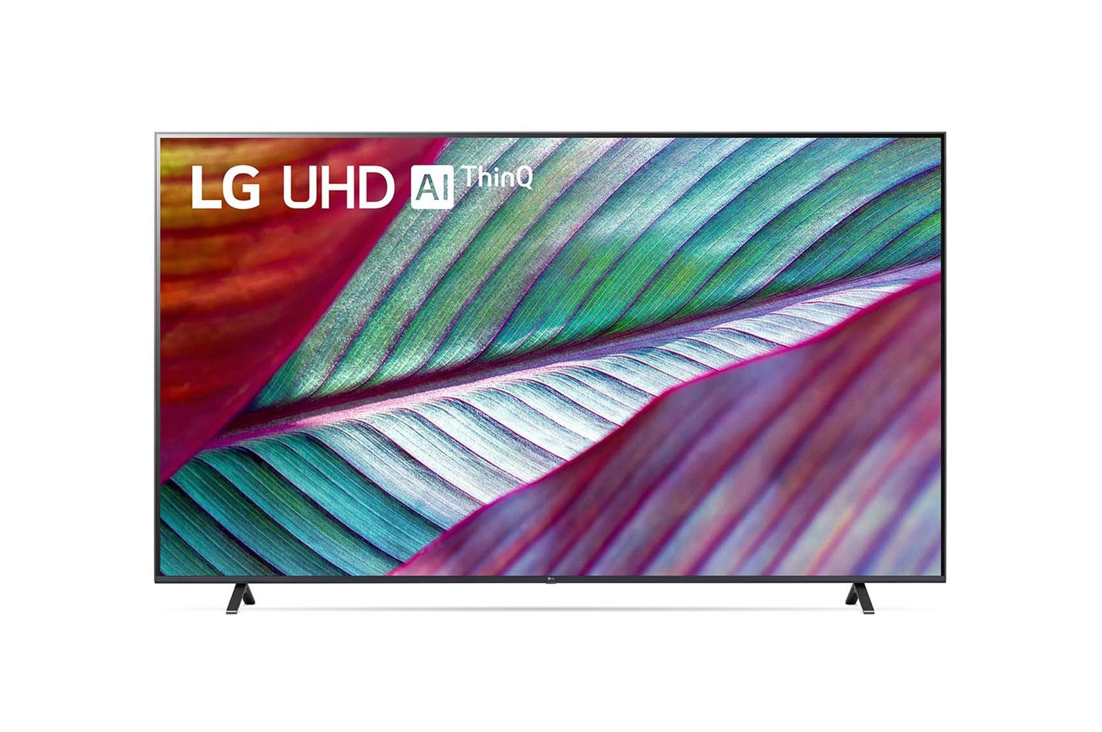 Vue avant du téléviseur UHD de LG