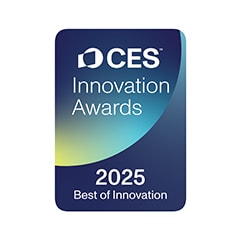 Insignia de los CES Innovation Awards?2025 con mención a Lo mejor en innovación. 
