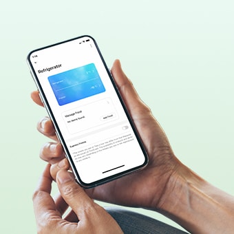Teléfono móvil con aplicación LG ThinQTM.