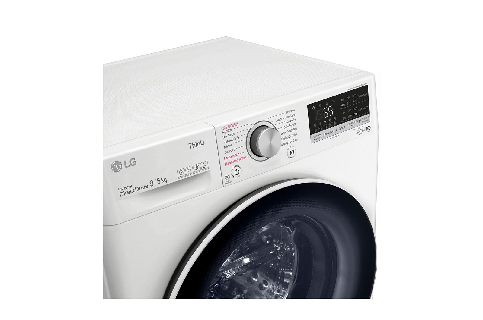 LG Lavadora Secadora de 9Kg/5Kg con AIDD?, WD9WVC4S6