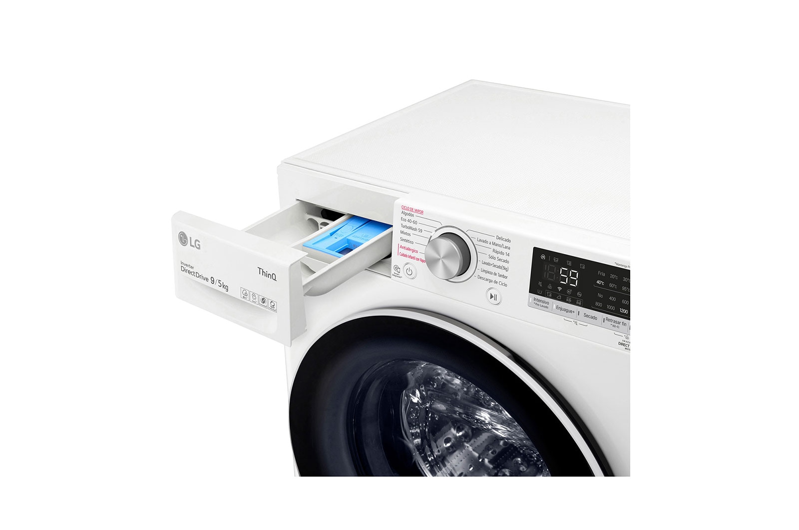 LG Lavadora Secadora de 9Kg/5Kg con AIDD?, WD9WVC4S6
