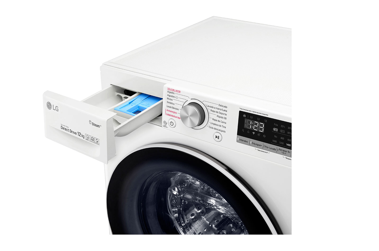 LG Lavadora 12Kg con ThinQ y AIDD?, WM12WVC4S6