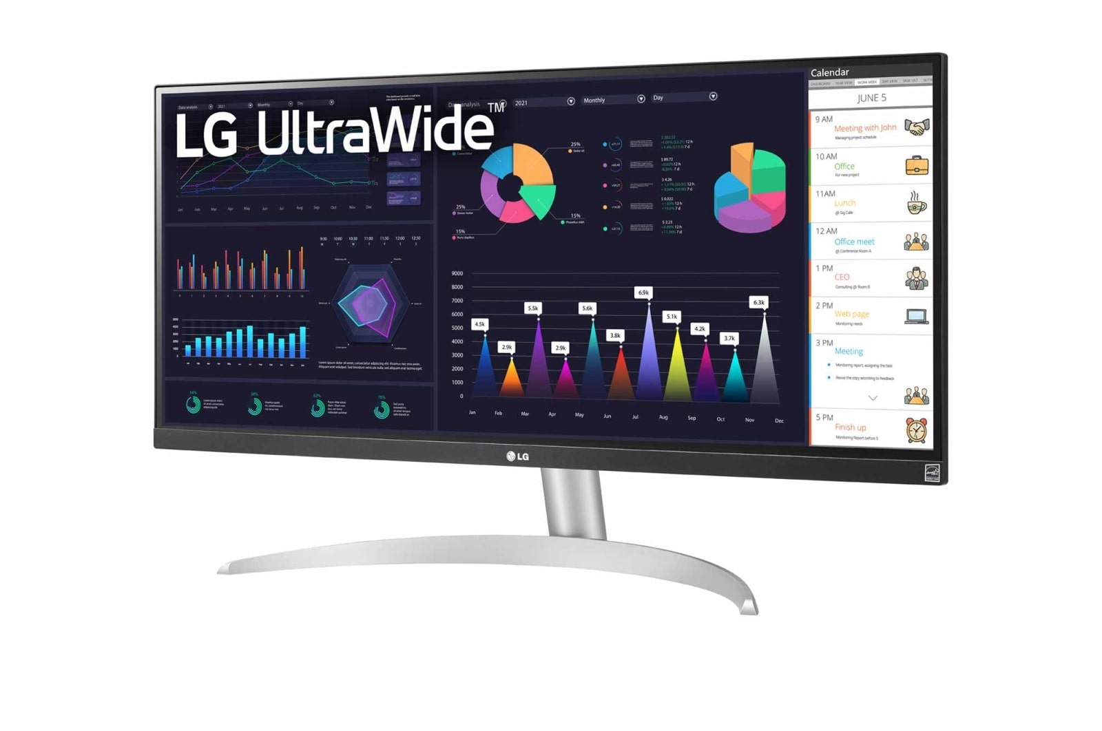 LG  Monitor 29" 21:9 UltraWide? Full HD IPS con AMD FreeSync? , 29WQ600-W