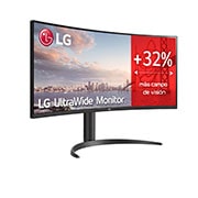 LG 34WP65C-B - Monitor Ultrapanorámico 21:9 LG UltraWide (Panel VA: 3440x1440, 160Hz, 300cd/m2, 3000:1, sRGB>99%, curvo); AMD FreSync? Premium; 5ms (1ms con MBR); HDR10; Estabilizador de Negros; Modo Lectura., 34WP65C-B