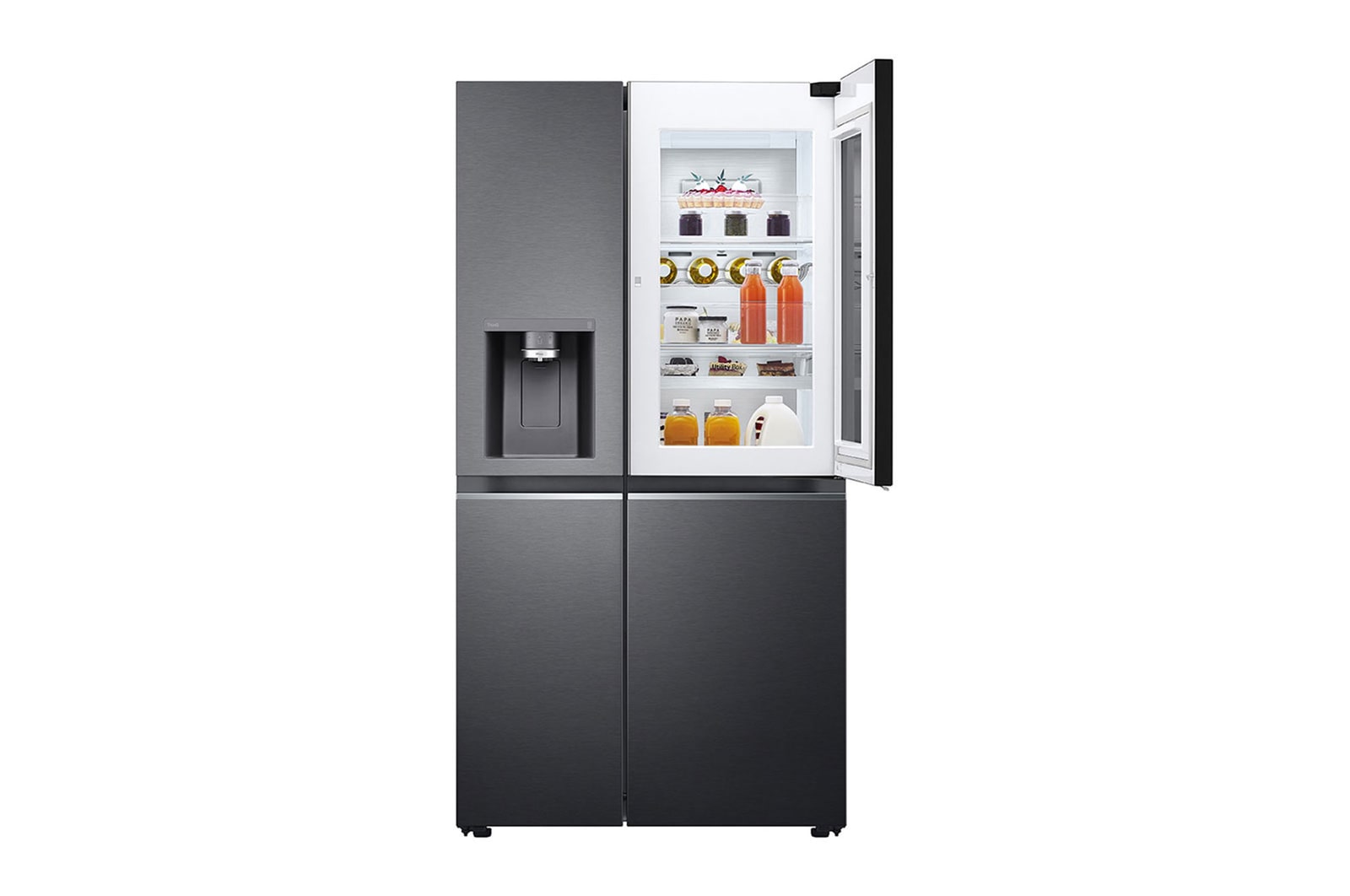 LG Refrigerador Side by Side de 598 L con InstaView? Craft Ice? - Negro , LS66SXTC