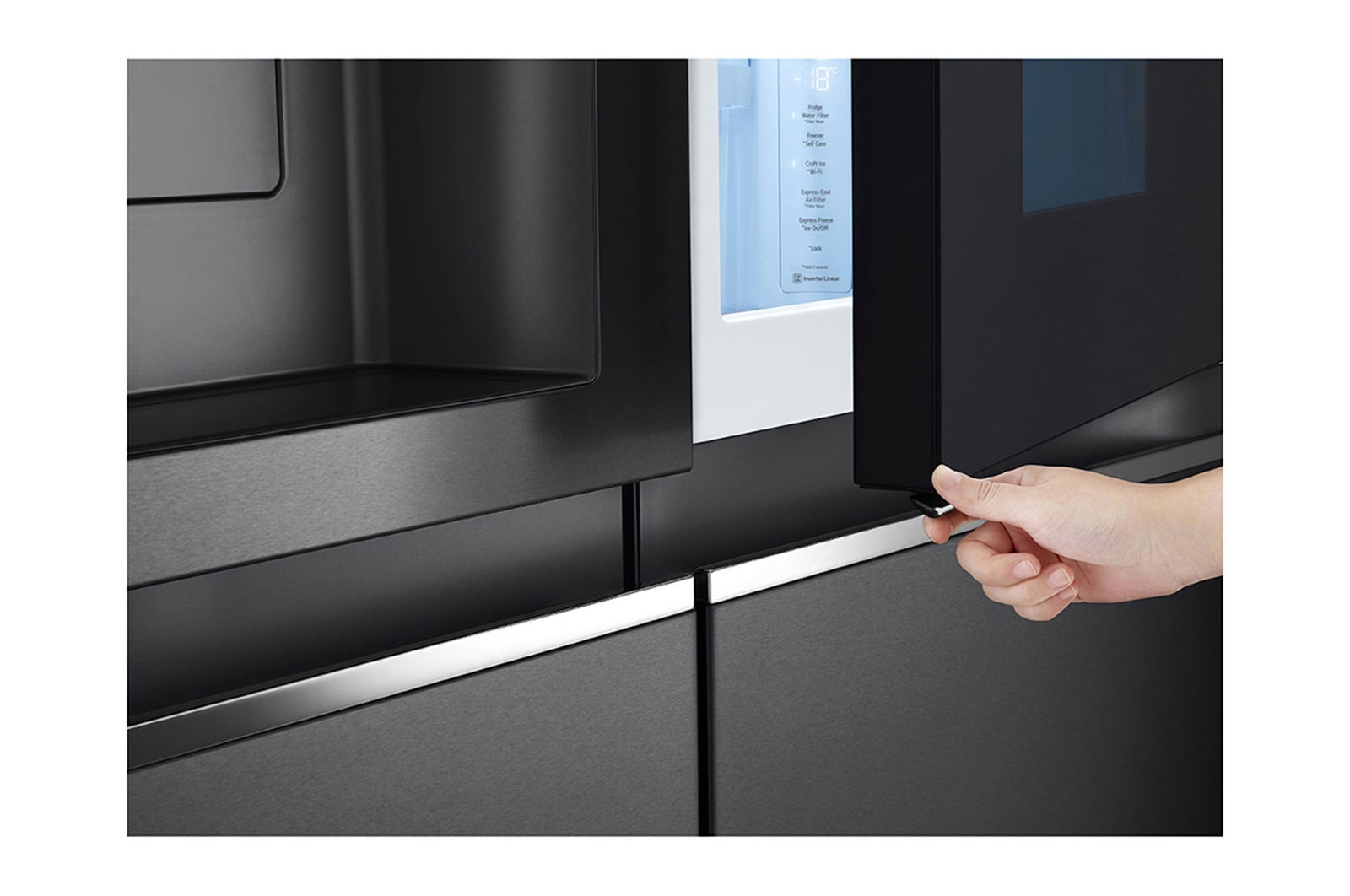 LG Refrigerador Side by Side de 598 L con InstaView? Craft Ice? - Negro , LS66SXTC