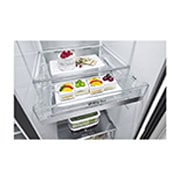 LG Refrigerador Side by Side de 598 L con InstaView? Craft Ice? - Negro , LS66SXTC