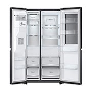 LG Refrigerador Side by Side de 598 L con InstaView? Craft Ice? - Negro , LS66SXTC