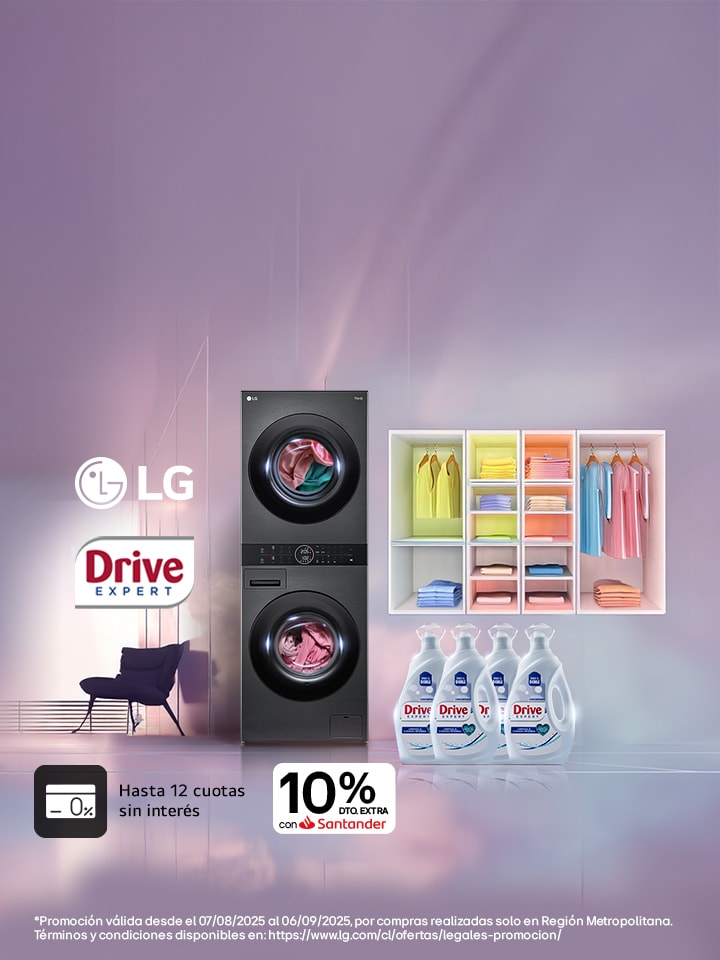 Lleva tu detergente Drive por la compra de una lavadora