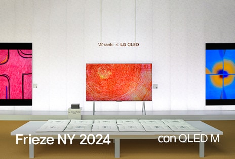 Obra de arte representada en una pantalla OLED M.
