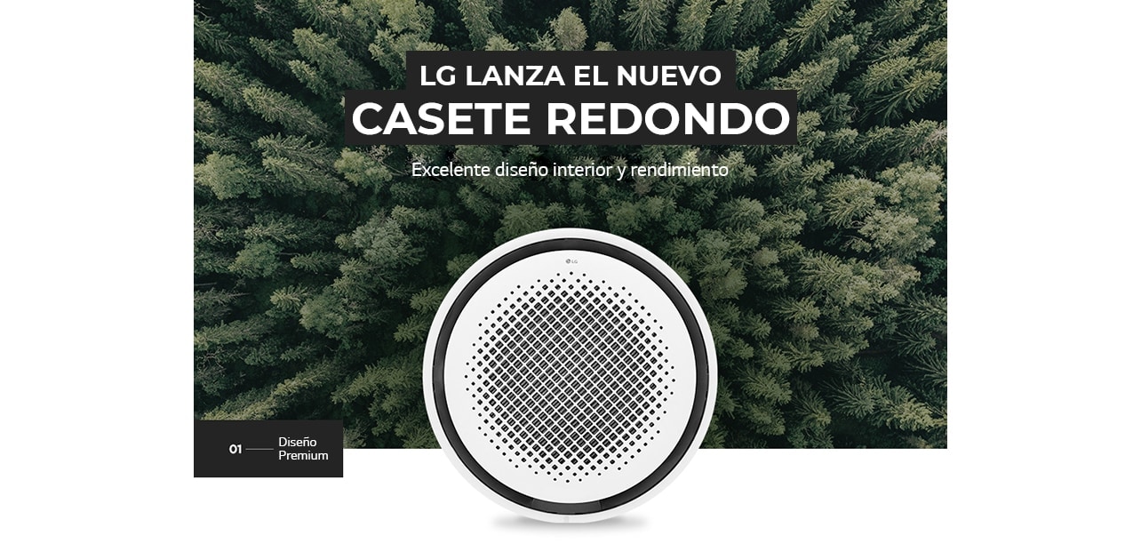 Los casetes redondos de LG son una opción ideal para un excelente dise?o de interiores y rendimiento