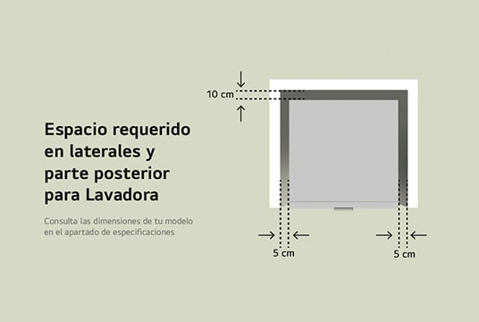 Dimensiones lavadora