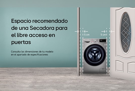 Dimensiones secadora