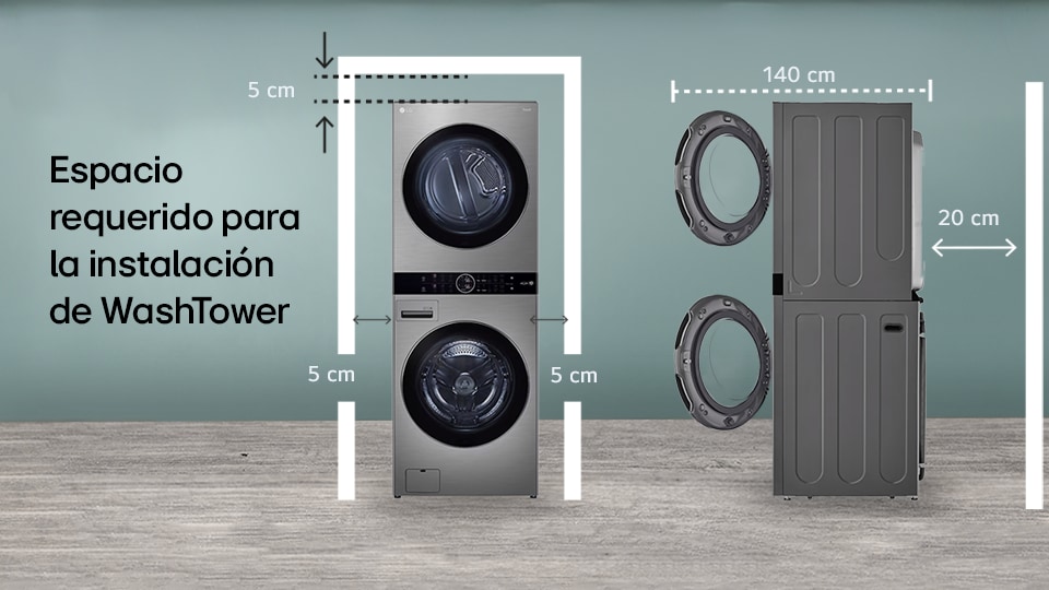 Dimensiones WashTower