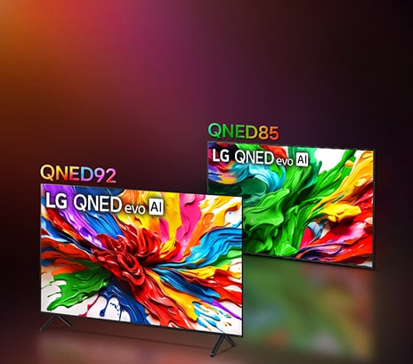 LG QNED TV se?azené do ?ady.