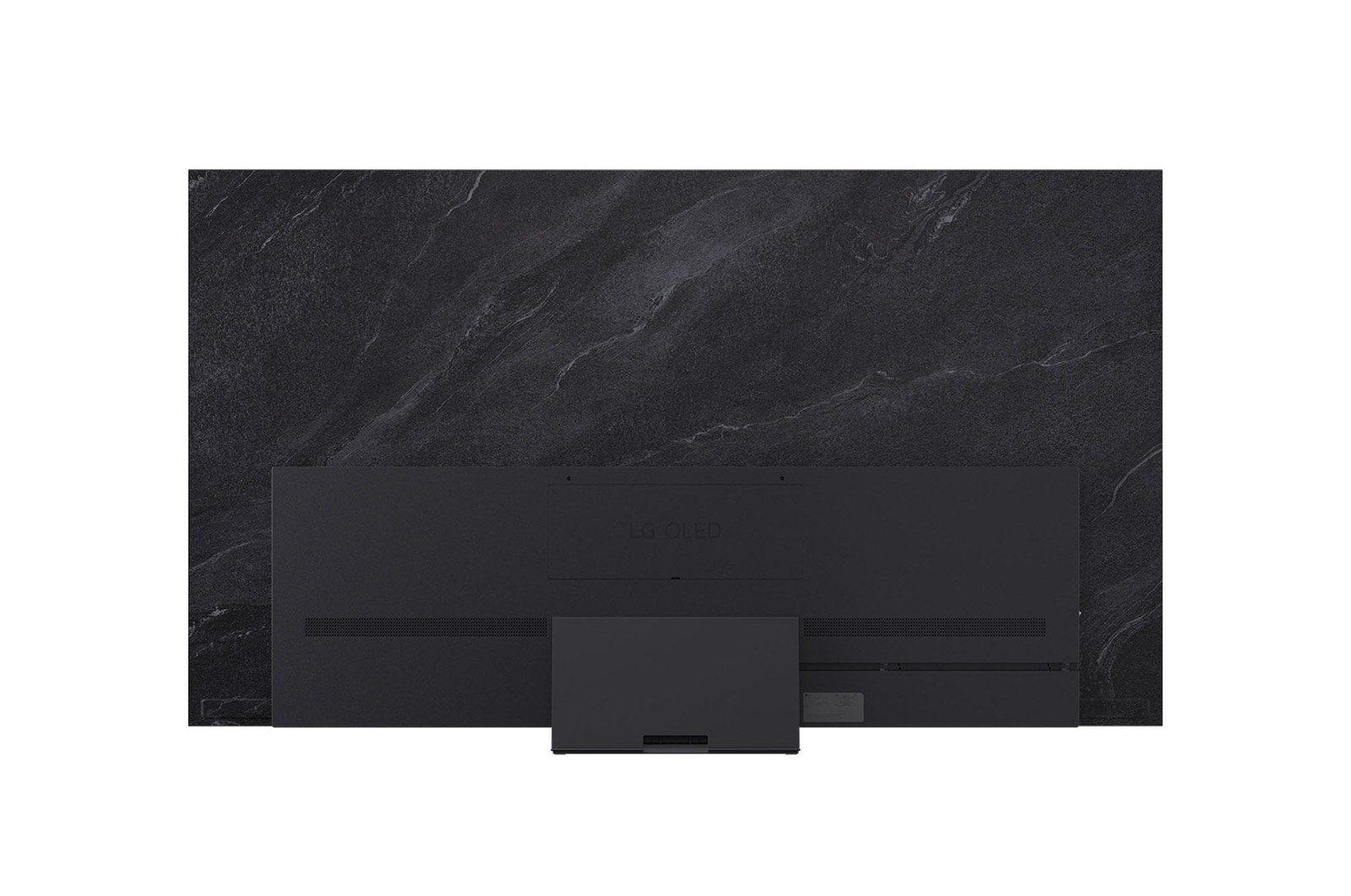 Zadní pohled na LG OLED evo AI C5 4K Smart TV.