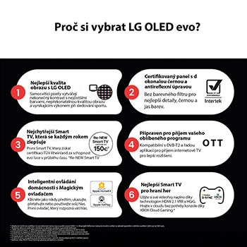 Mírně nato?eny pohled na televizor LG OLED evo AI C5 4K Smart TV.