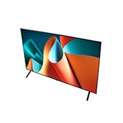 Pohled na LG OLED TV, OLED B4E shora z úhlu