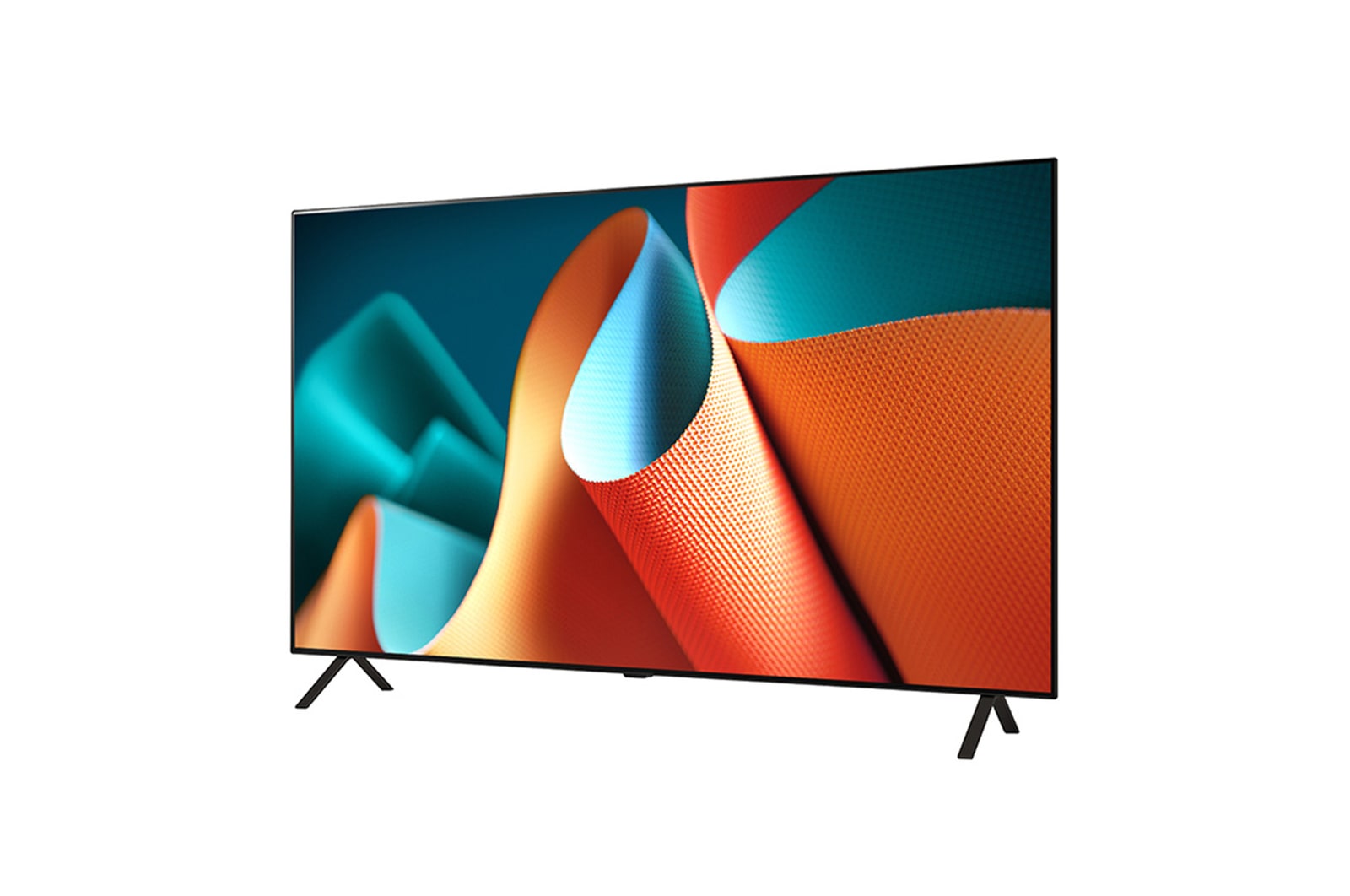 Mírně nato?eny bo?ní pohled zleva na LG OLED TV, OLED B4E