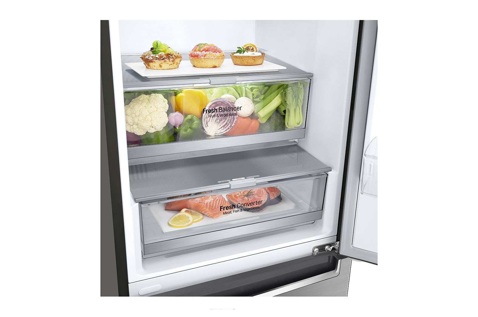 LG Kombinovaná chladni?ka LG | D | Smart Invertorovy kompresor | DoorCooling+?, GBB72PZDGN