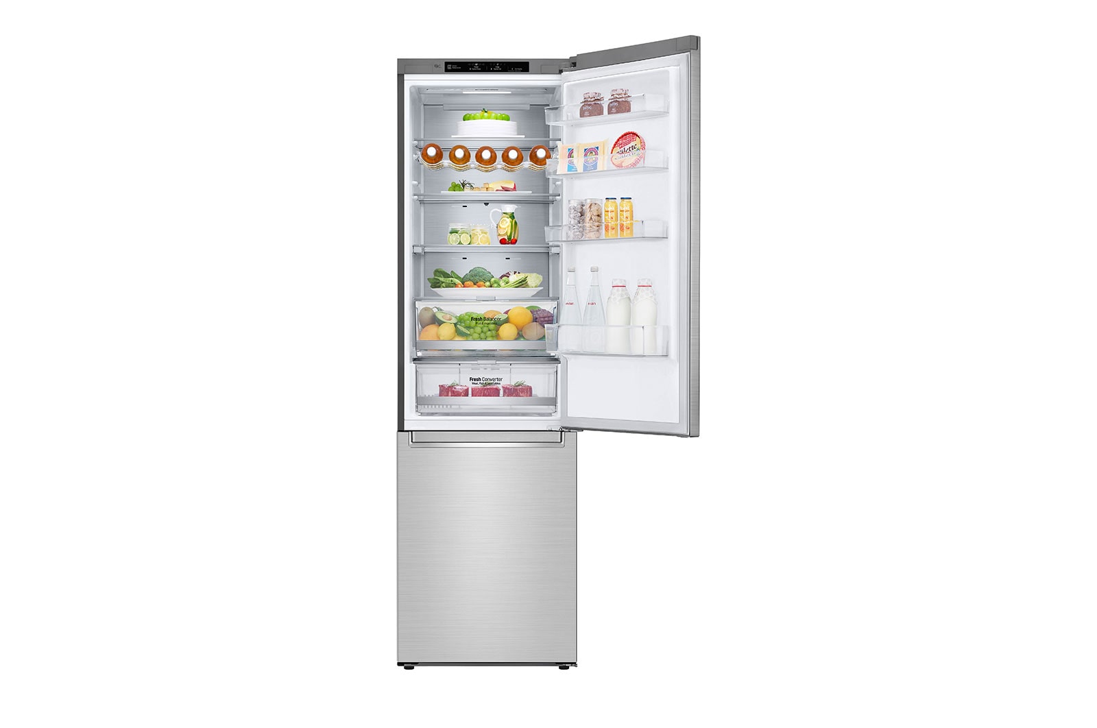 LG ?Kombinovaná chladni?ka |?A | Hruby objem 419 l | 110 kWh/rok | LG Lineární invertorovy kompresor | LG Total No Frost | DoorCooling+? | Vnit?ní LED displej | Smart Diagnosis?, GBB92STBAP