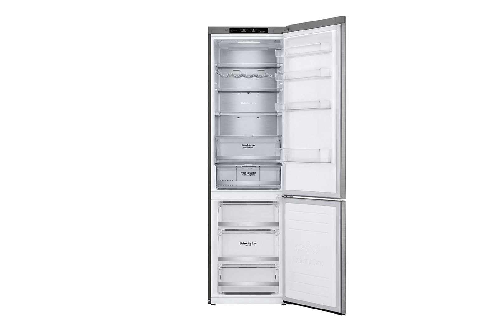 LG ?Kombinovaná chladni?ka |?A | Hruby objem 419 l | 110 kWh/rok | LG Lineární invertorovy kompresor | LG Total No Frost | DoorCooling+? | Vnit?ní LED displej | Smart Diagnosis?, GBB92STBAP