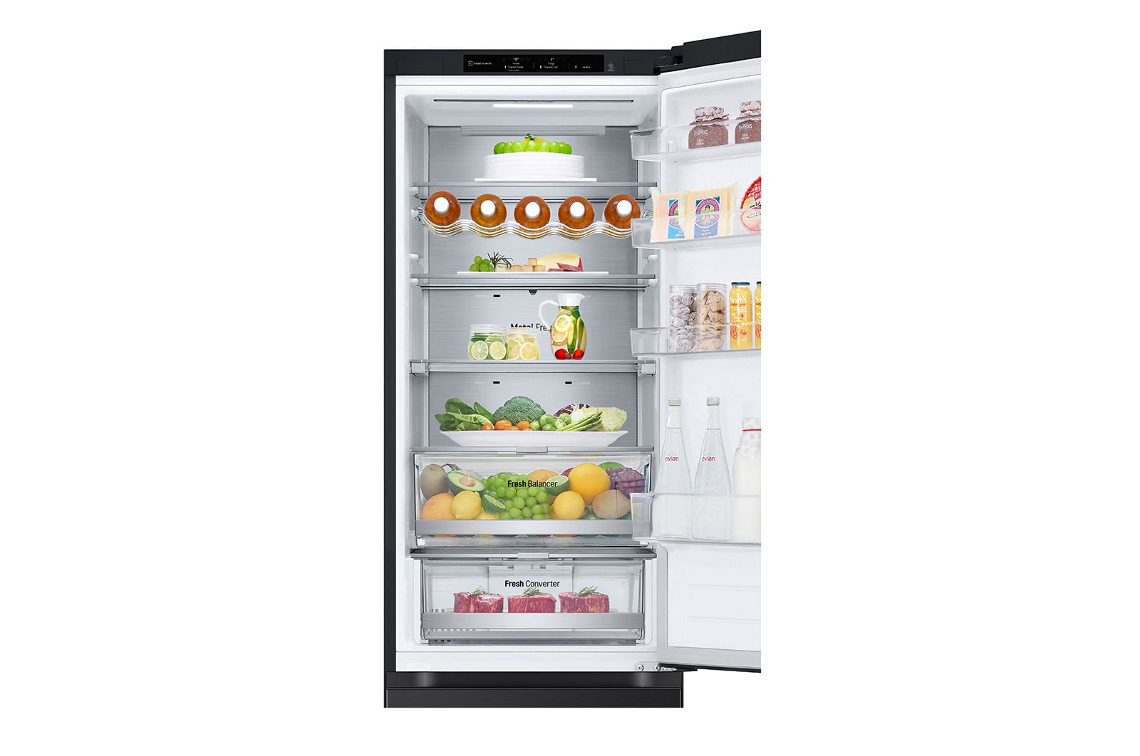 LG Kombinovaná chladni?ka LG | A | 387 l | Smart Invertorovy kompresor | ?erná/?edá, GBV7280AEV