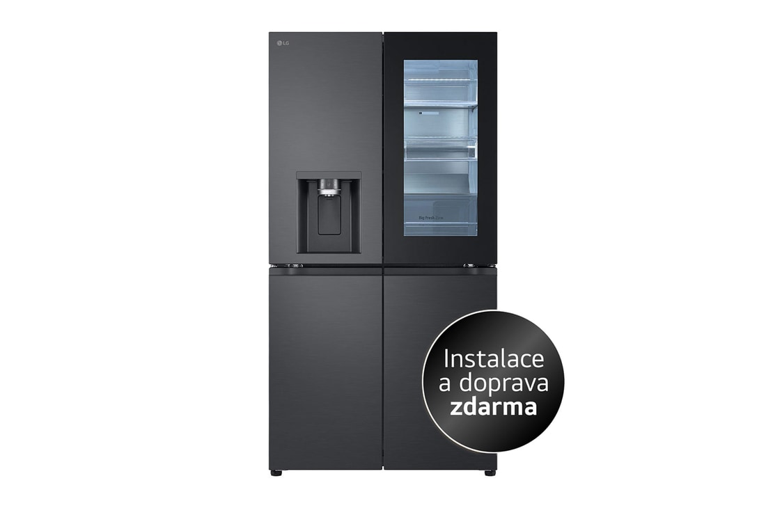 Pohled zep?edu na multi-door chladni?ku LG GMG960EVEE