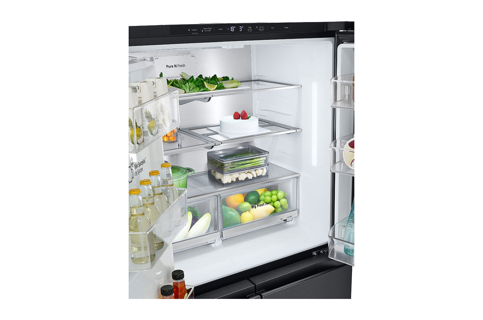 LG Chladni?ka multi door LG | E | 628 l | ThinQ?WiFi | InstaView?|?erná/?edá, GMG960EVEE