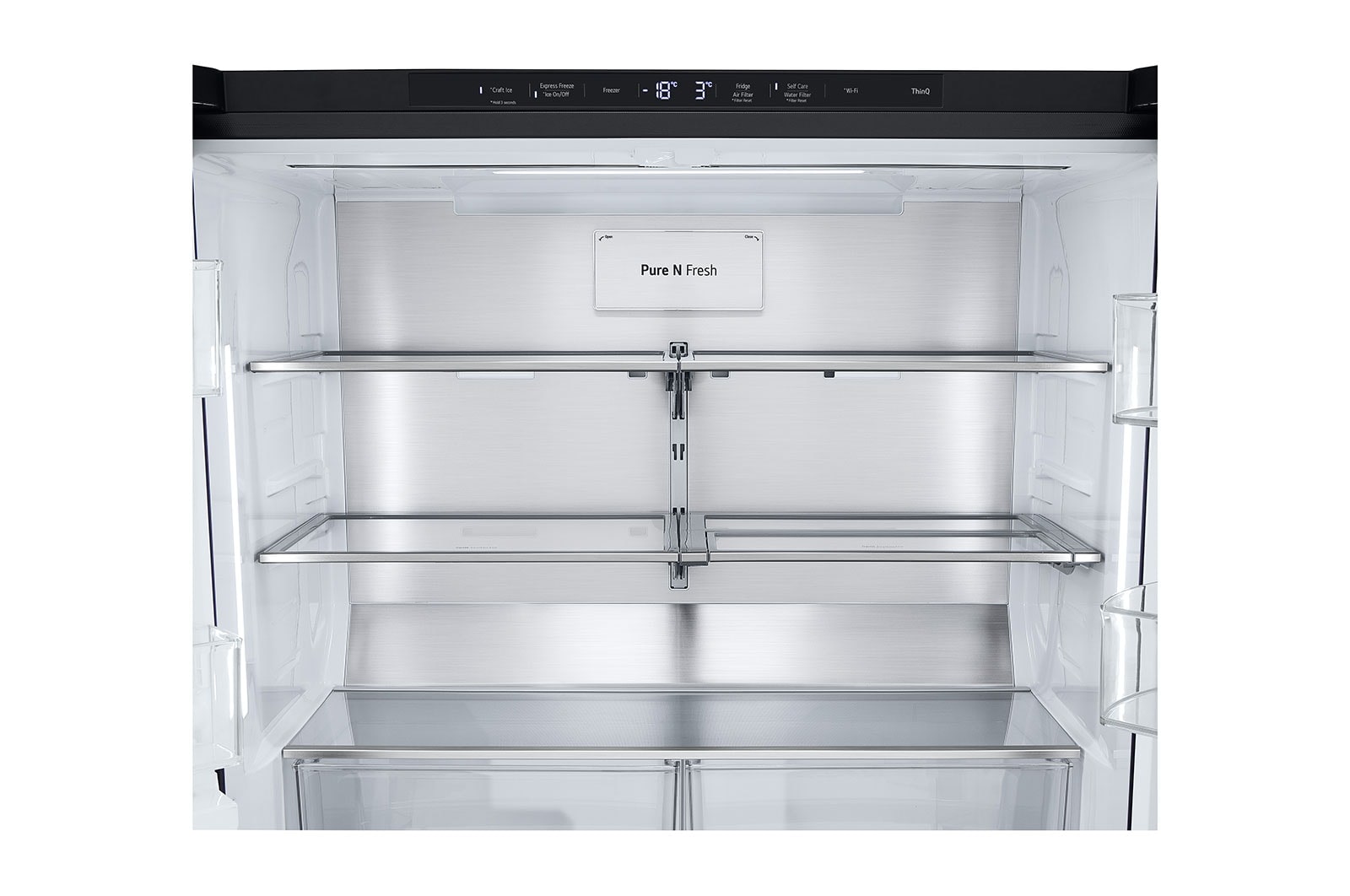 LG Chladni?ka multi door LG | E | 628 l | ThinQ?WiFi | InstaView?|?erná/?edá, GMG960EVEE