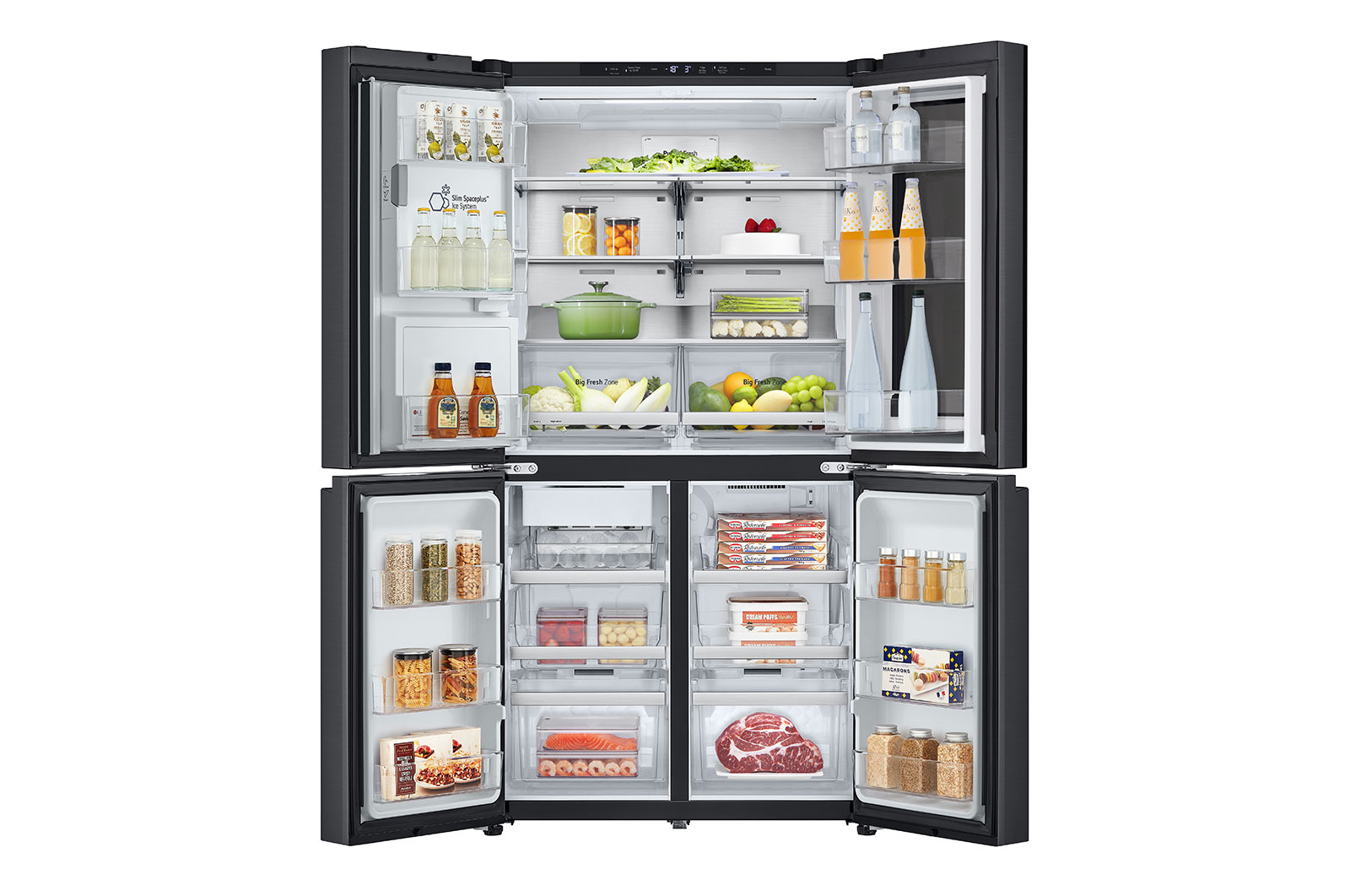 LG Chladni?ka multi door LG | E | 628 l | ThinQ?WiFi | InstaView?|?erná/?edá, GMG960EVEE