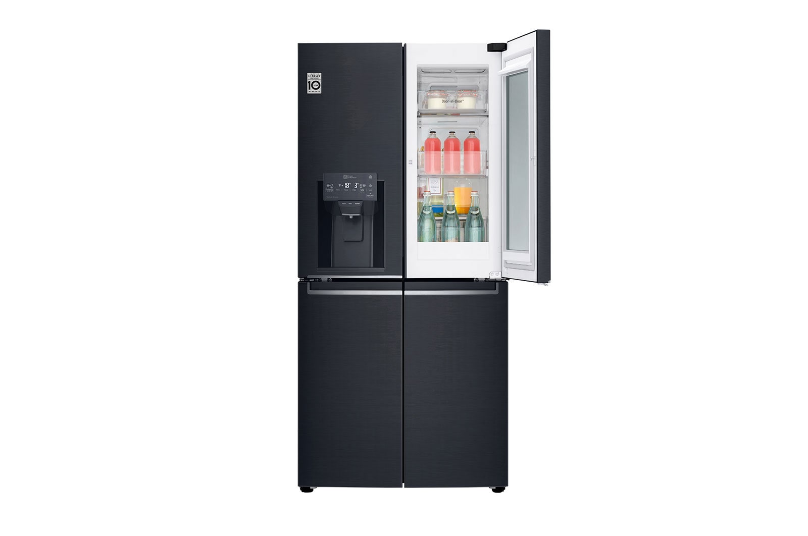 LG Americká chladni?ka LG | E | 506 l | Lineární invertorovy kompresor | DoorCooling+?, GMX844MCKV