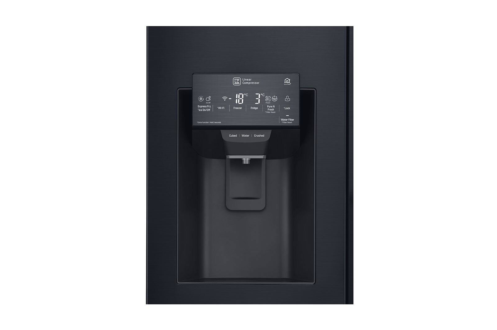LG Americká chladni?ka LG | E | 506 l | Lineární invertorovy kompresor | DoorCooling+?, GMX844MCKV