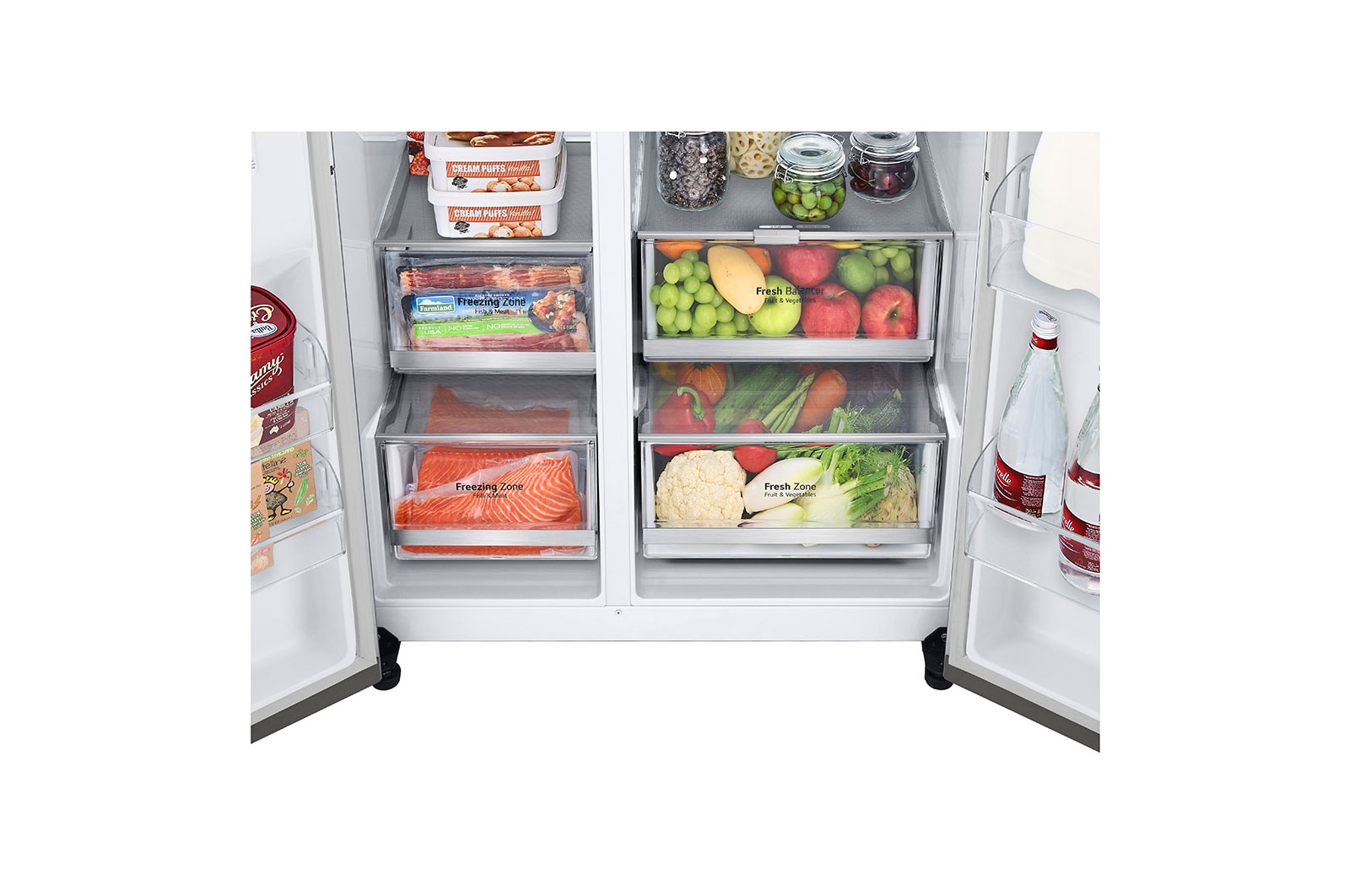 LG Americká chladni?ka LG | D | 635 l | Lineární kompresor | InstaView?, GSGV80PYLD