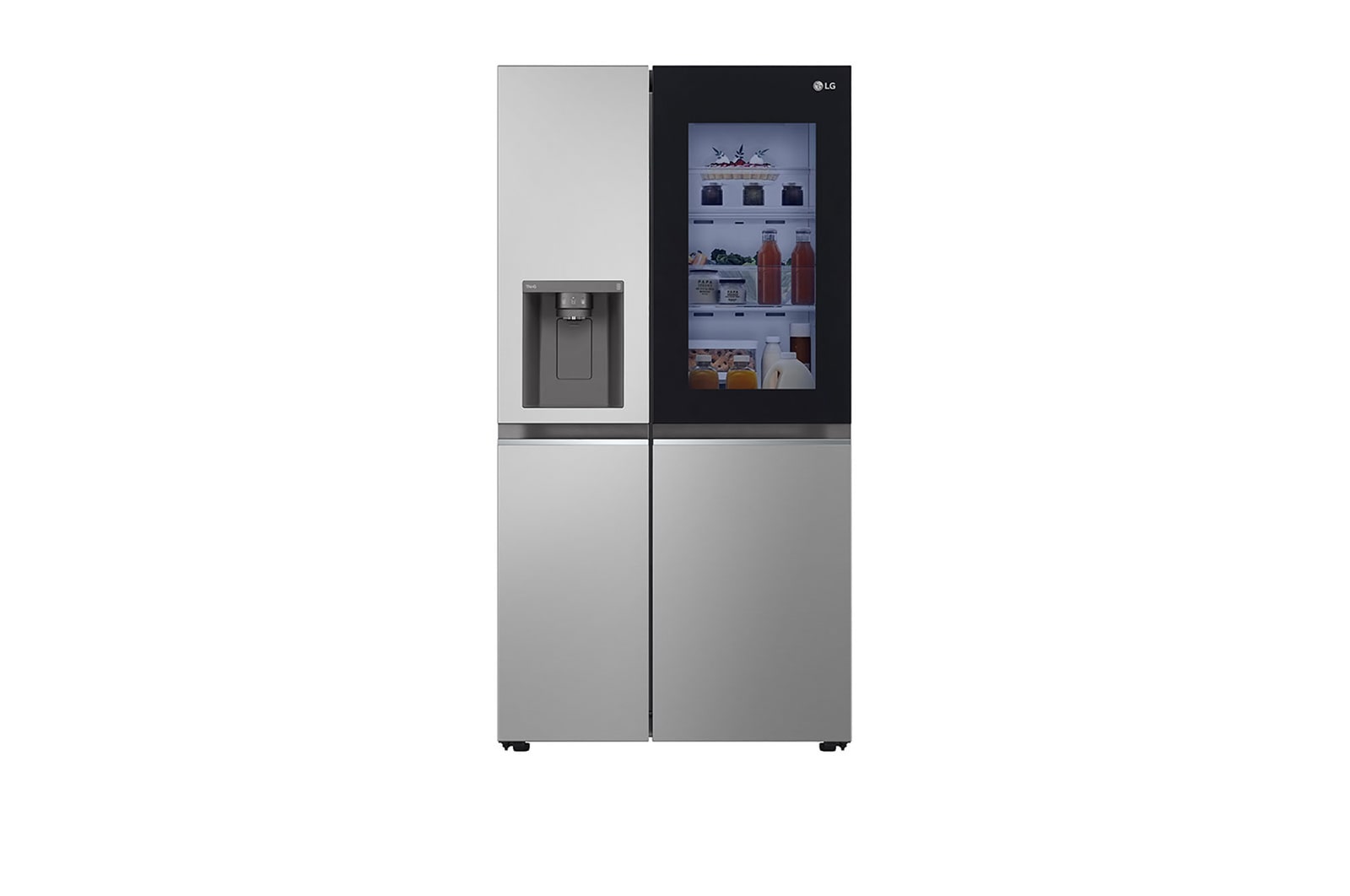 LG Americká chladni?ka LG | D | 635 l | Lineární kompresor | InstaView?, front view, GSGV80PYLD