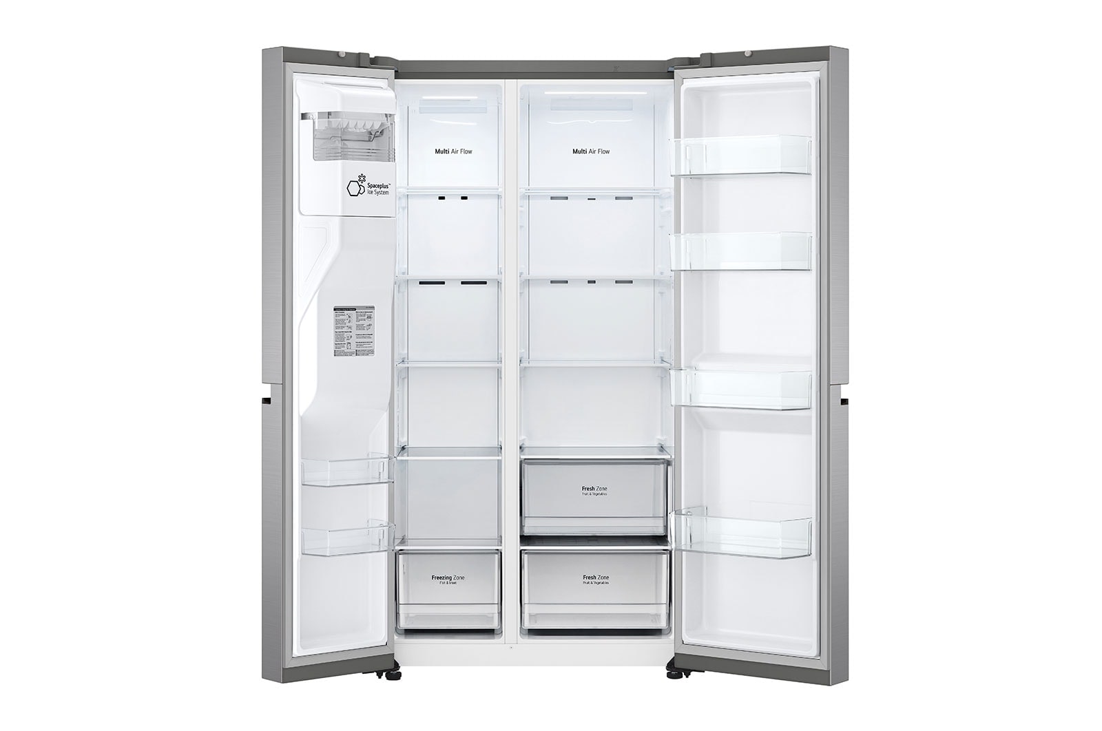 LG Americká chladni?ka LG | E | 635 l | Lineární kompresor | Multi Air Flow, GSLV50PZXE