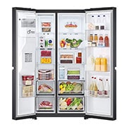 LG Americká chladni?ka LG | D | 635 l | Lineární kompresor | DoorCooling+|?erná/?edá, GSLV71MCTD