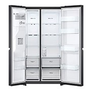 LG Americká chladni?ka LG | D | 635 l | Lineární kompresor | DoorCooling+|?erná/?edá, GSLV71MCTD