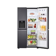 LG Americká chladni?ka LG | D | 635 l | Lineární kompresor | DoorCooling+|?erná/?edá, GSLV71MCTD