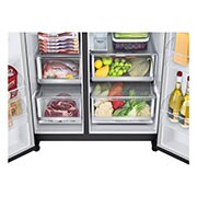 LG Americká chladni?ka LG | E | 635 l | Lineární kompresor | InstaView Door-in-Door?, GSXV90MCAE