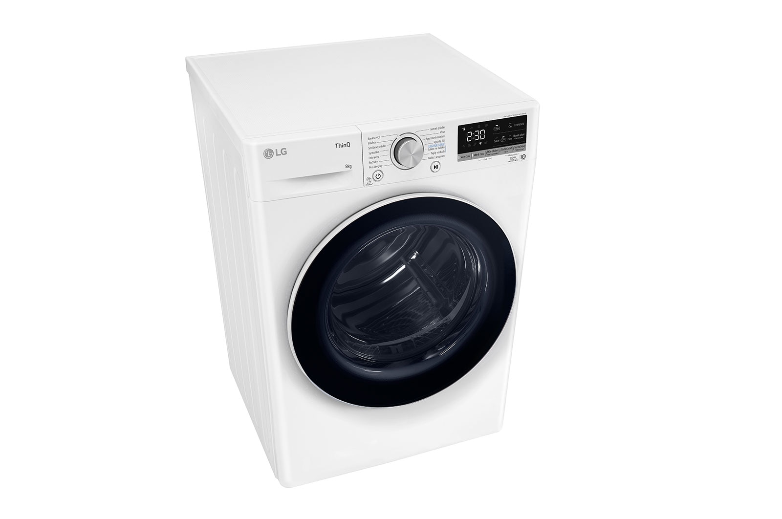 LG Su?i?ka LG | 8 kg | DUAL Inverter Heat Pump? |ThinQ?|Bílá, RC81V9AV4N