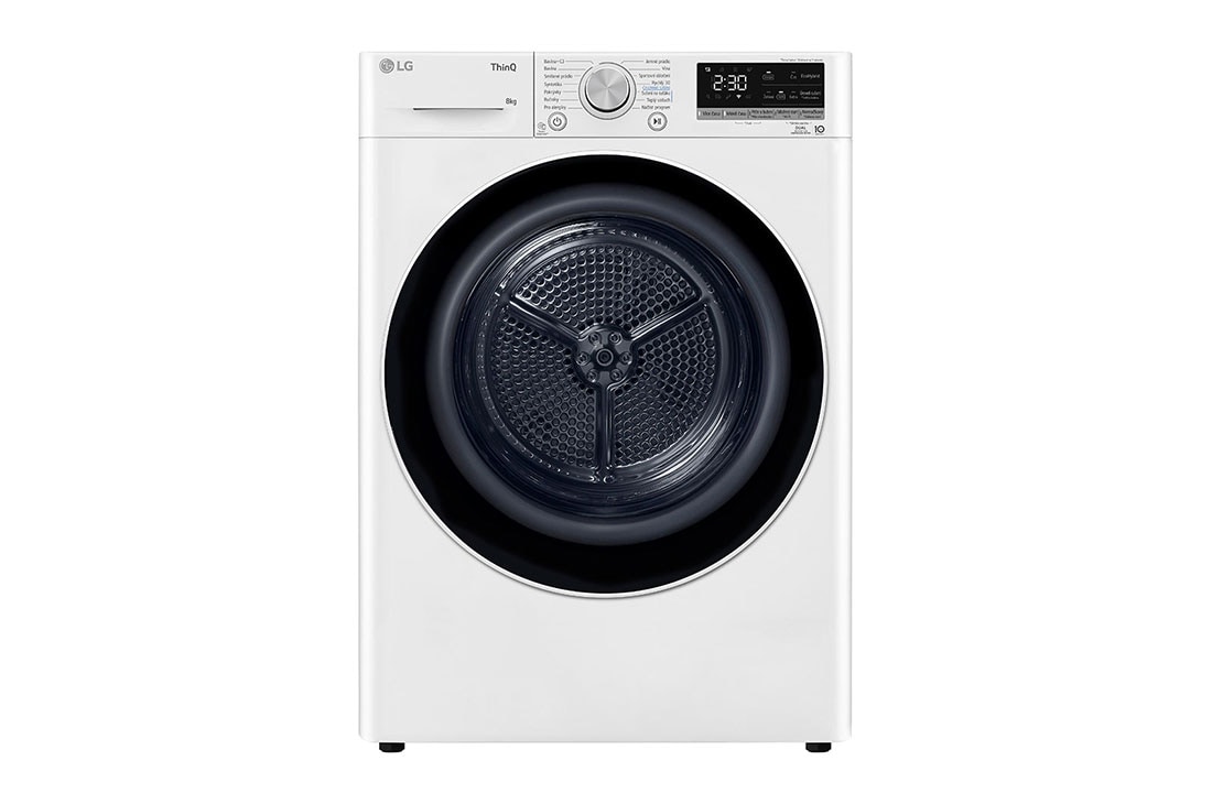 LG Su?i?ka LG | 8 kg | DUAL Inverter Heat Pump? |ThinQ?|Bílá, RC81V9AV4N