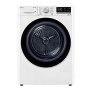?elní pohled na Su?i?ka LG | 8 kg | DUAL Inverter Heat Pump? |ThinQ?|Bílá RC81V9AV4N
